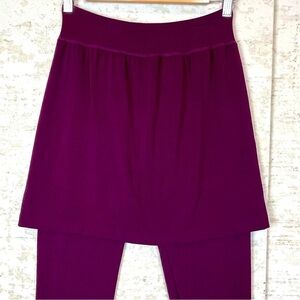 Angelina Skirt Legging Combo Merlot Maroon Color Size Large
